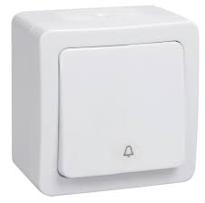 Выключатель 1-клавишный для открытой установки кнопочной ВСк20-1-0ГПБ IP54 ГЕРМЕС	323